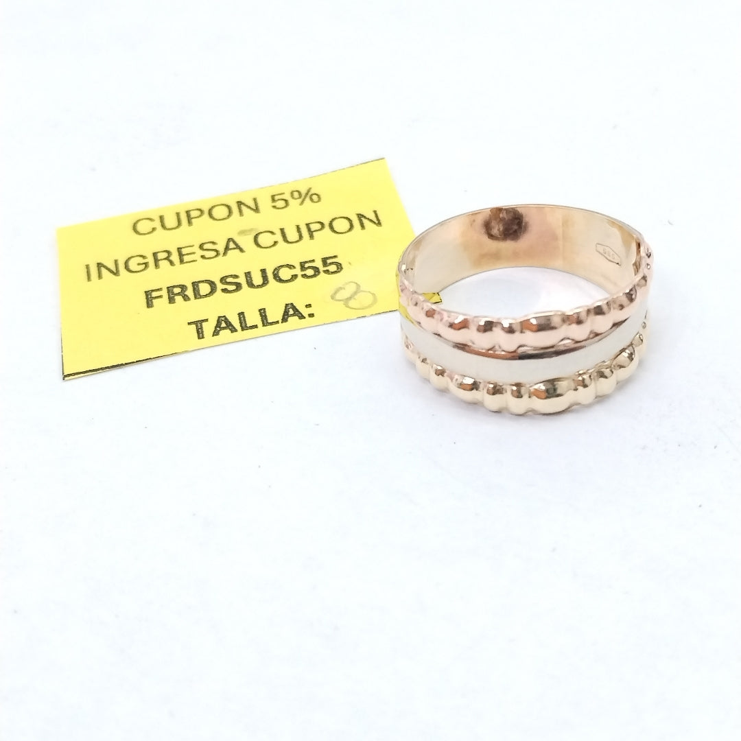 ANILLITO ORO COMBINADO 14 K 3,30 GRMS (SEMINUEVO)