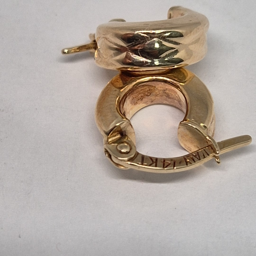 ARRACADAS PAR ORO 14 K 1,40 GRMS (SEMINUEVO)