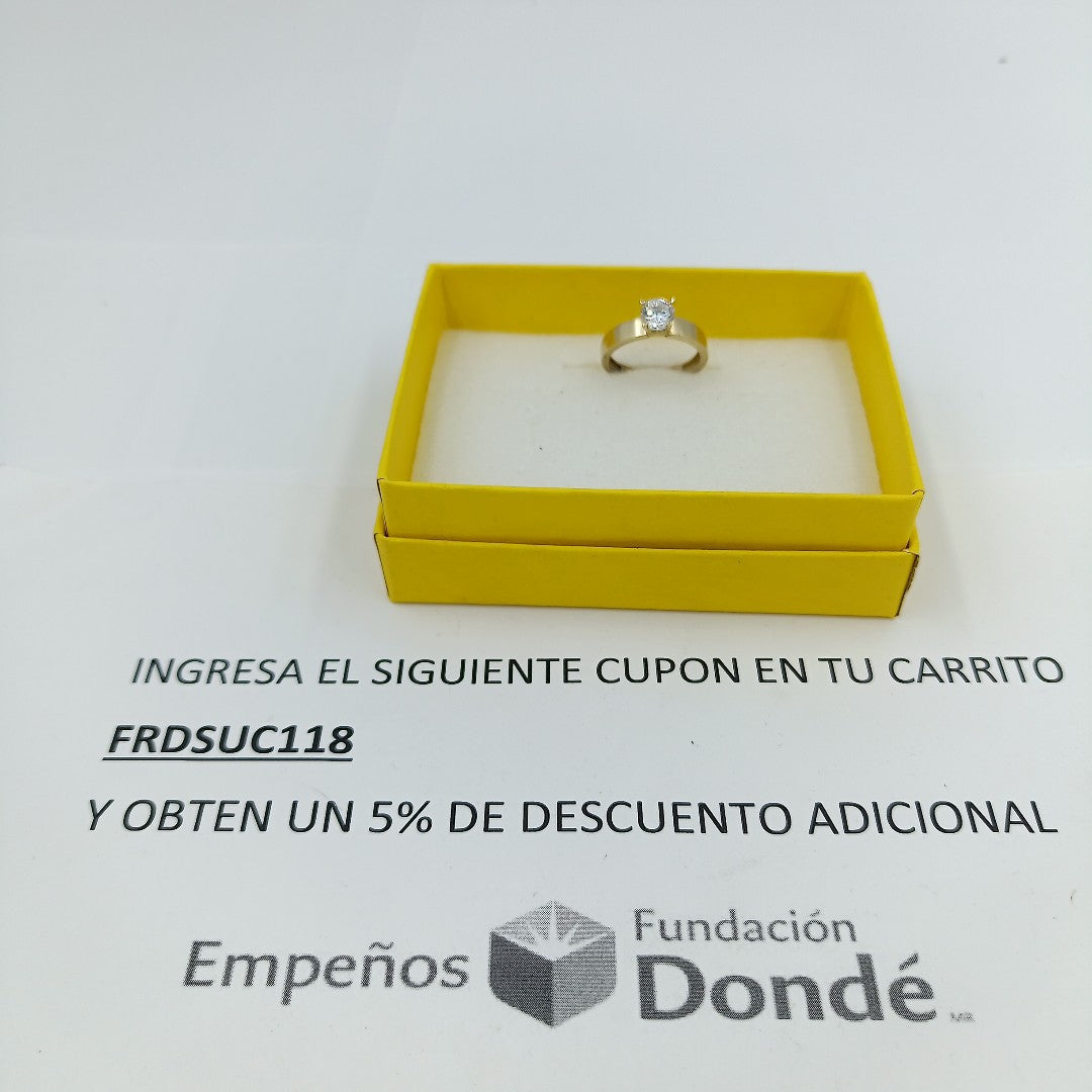 SOLITARIO ORO 10 K 1.9 GRMS (SEMINUEVO)