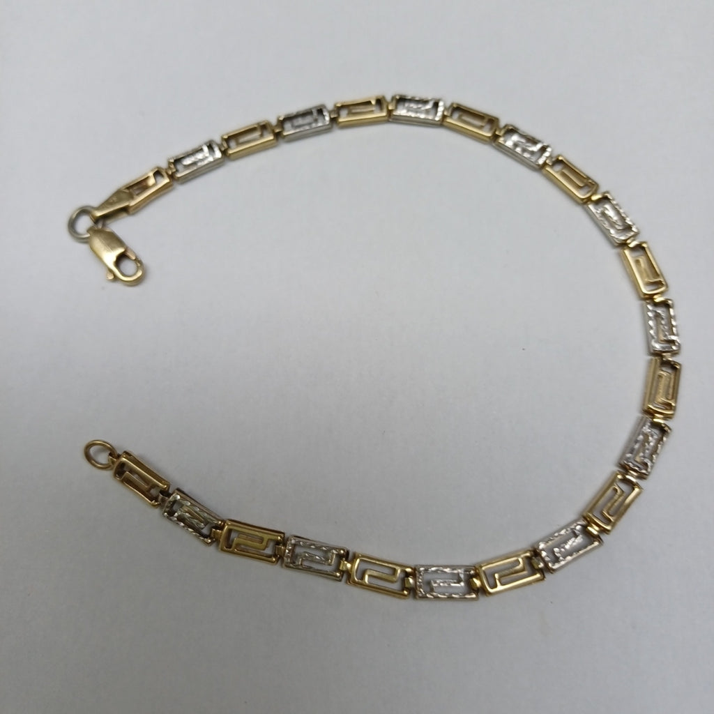 PULSERA ORO, ORO COMBINADO 14 K 3.2 GRMS (SEMINUEVO)