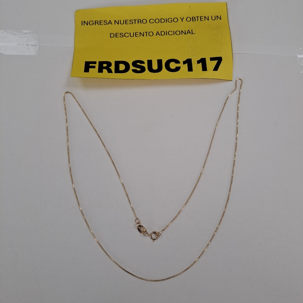 CADENA VENECIANO 14K 50 CM 1.6 GR (NUEVO)