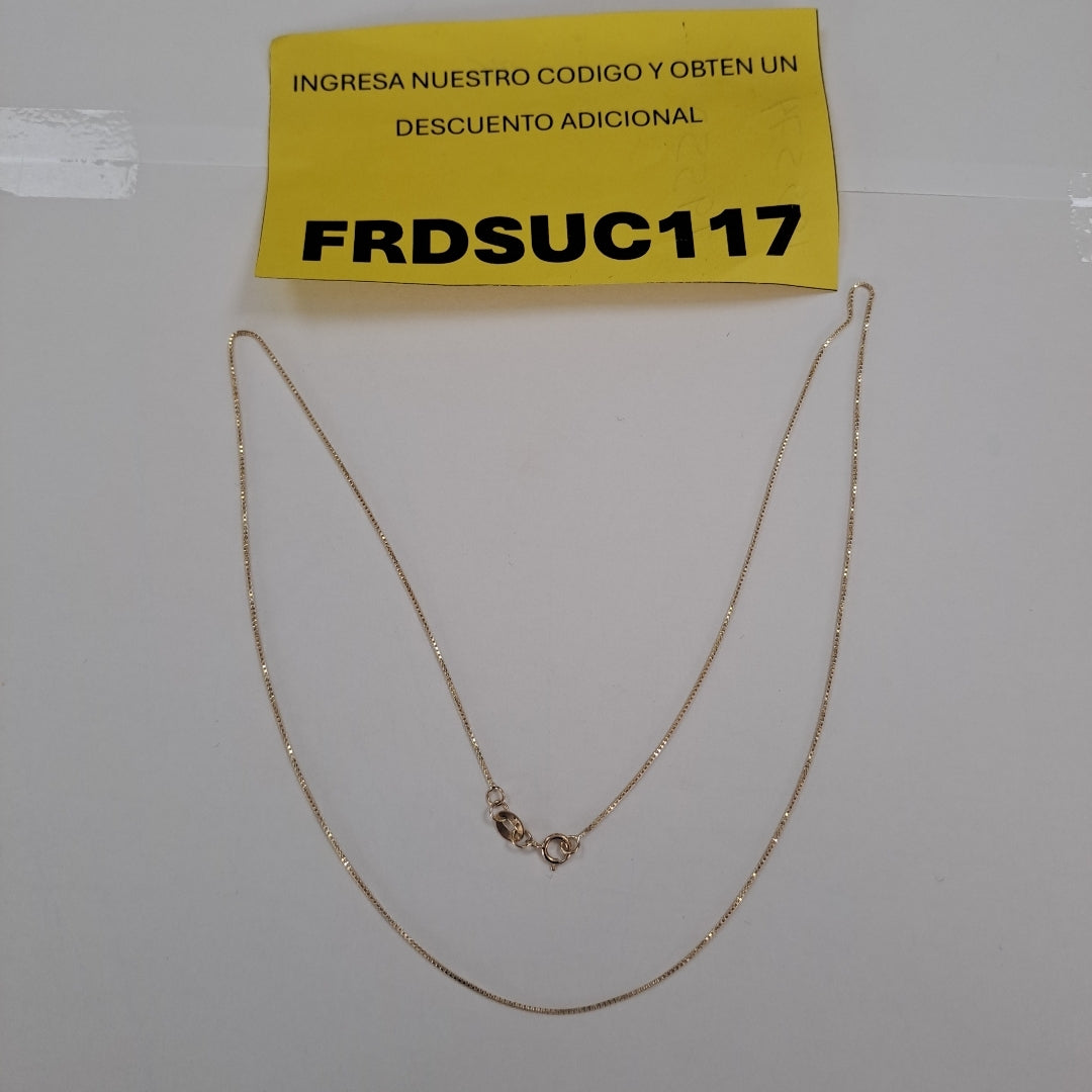 CADENA VENECIANO 14K 50 CM 1.6 GR (NUEVO)