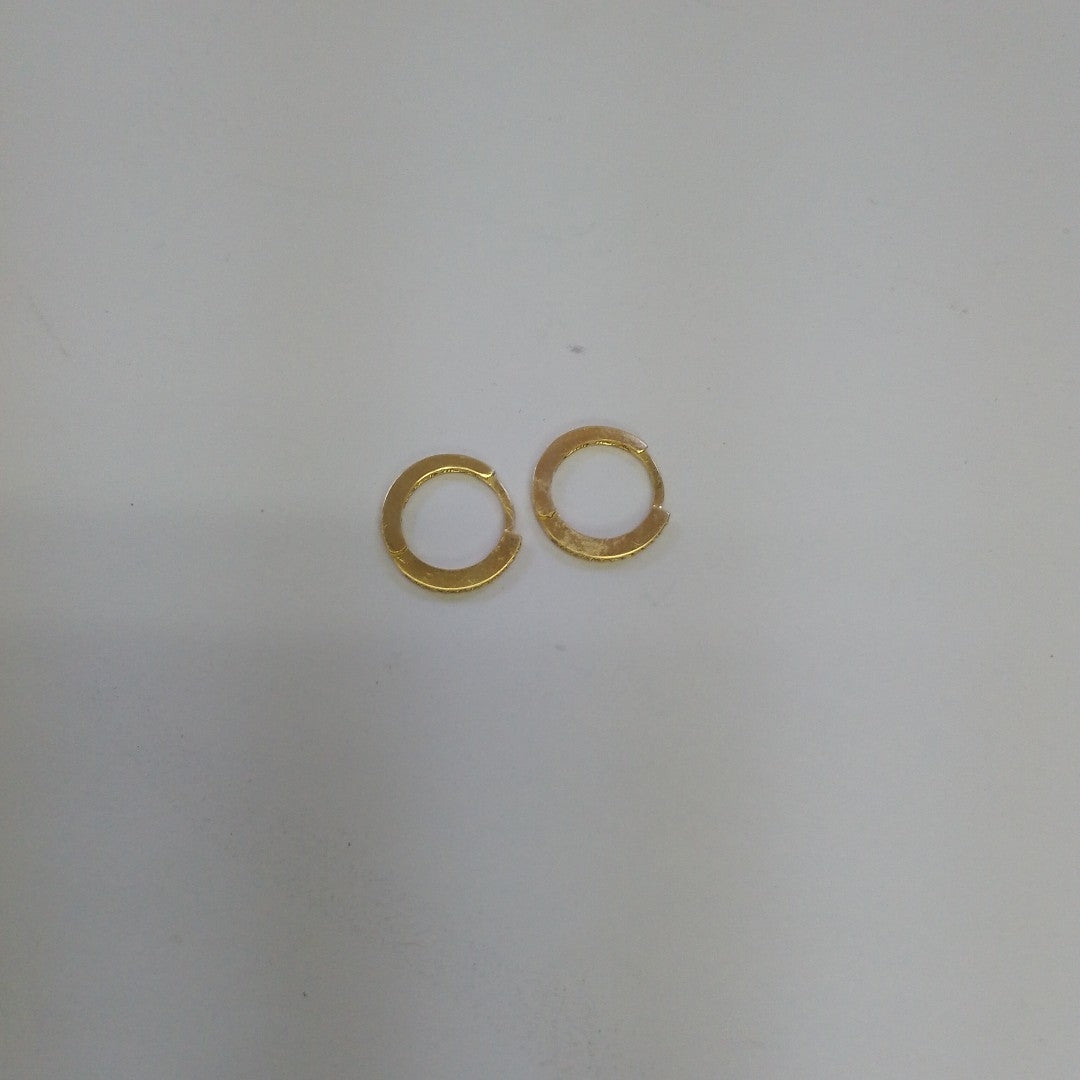 ARETES ARRACADAS CON CIRCONIAS 14K 1.2 GR (NUEVO)