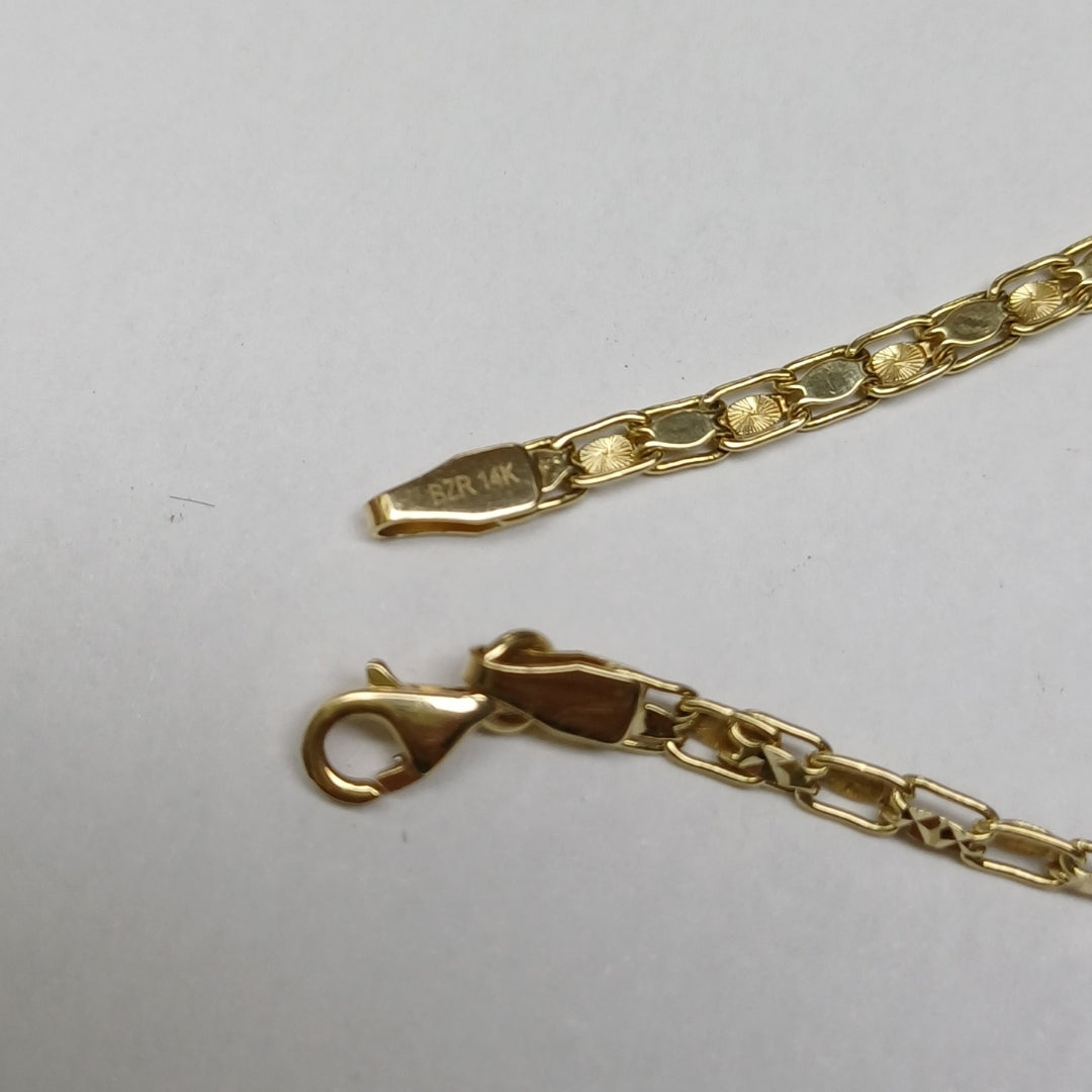 PULSERA ORO 14 K 4.9 GRMS (SEMINUEVO)