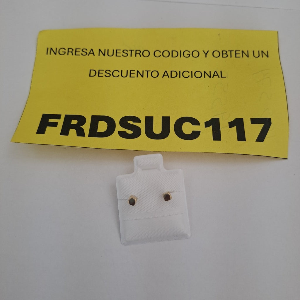 BROQUELES BROQUEL FIG CUBO 14K 0.203 GR (NUEVO)