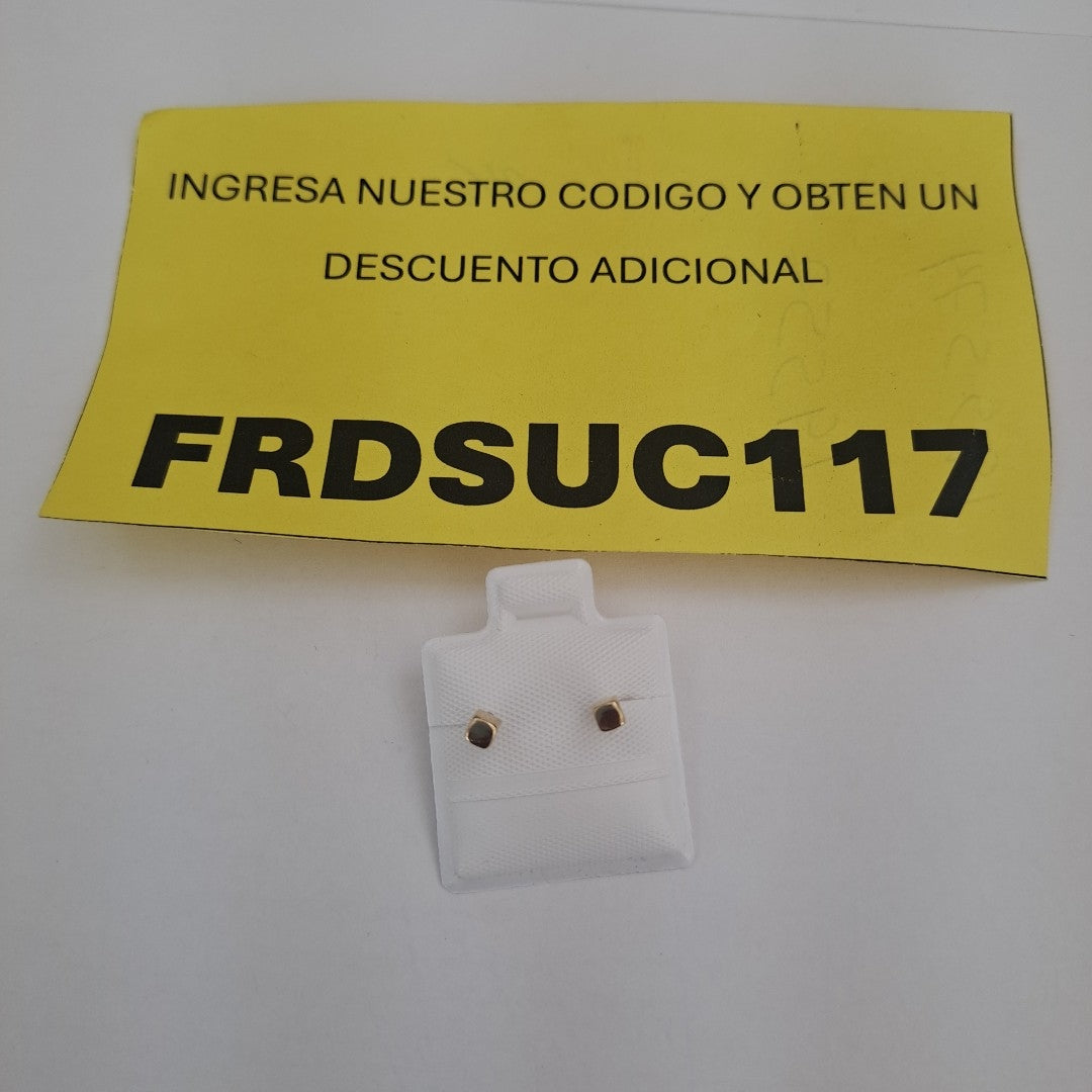 BROQUELES BROQUEL FIG CUBO 14K 0.203 GR (NUEVO)