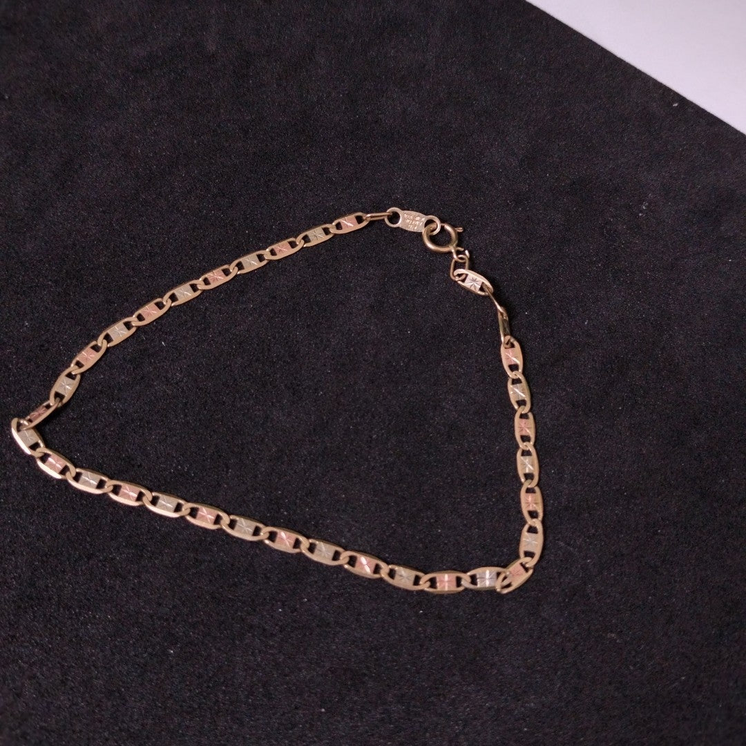 PULSERA ORO, ORO COMBINADO 10 K 2 GRMS (SEMINUEVO)