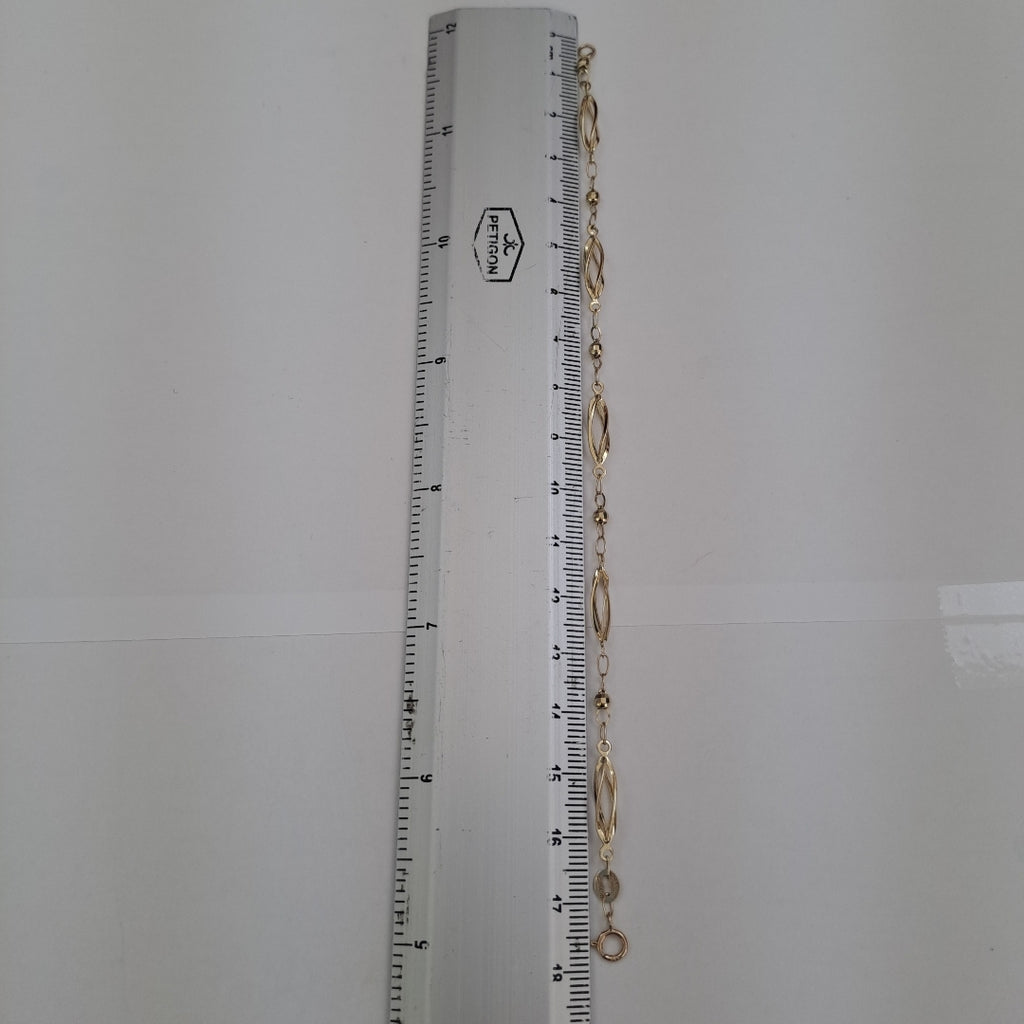 PULSERA ESPECIAL 14K 18 CM 2 GR (NUEVO)