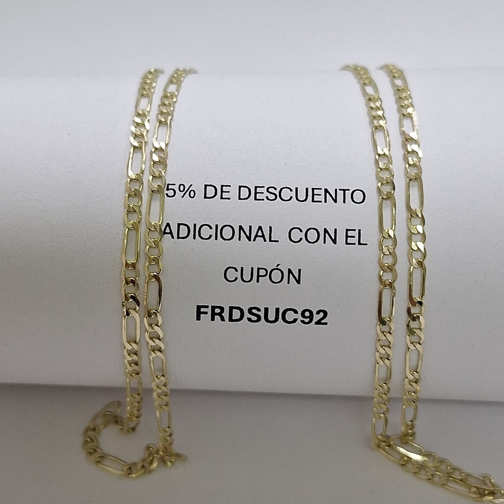 CADENA 3X1 14K 60 CM 5.4 GR (NUEVO)