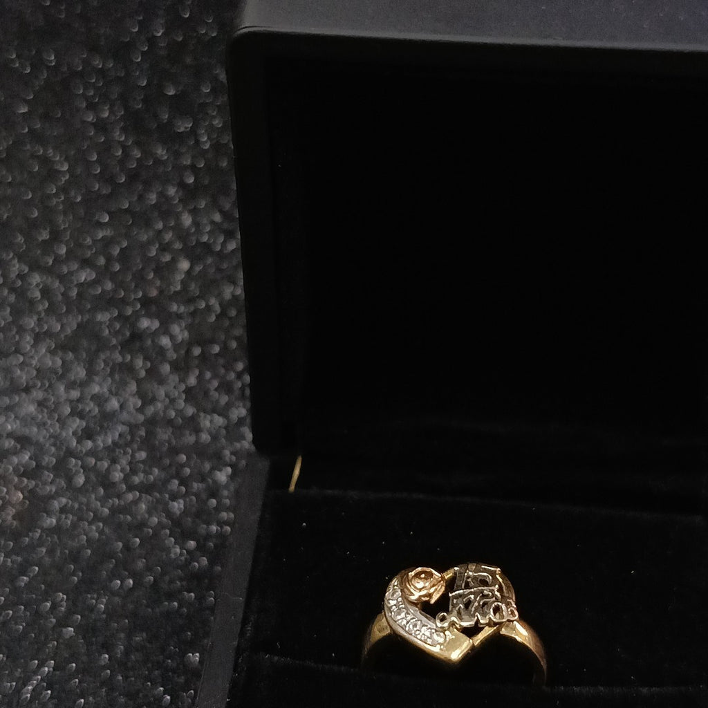 ANILLO CONMEMORATIVO ORO 14 K 3.7 GRMS (SEMINUEVO)