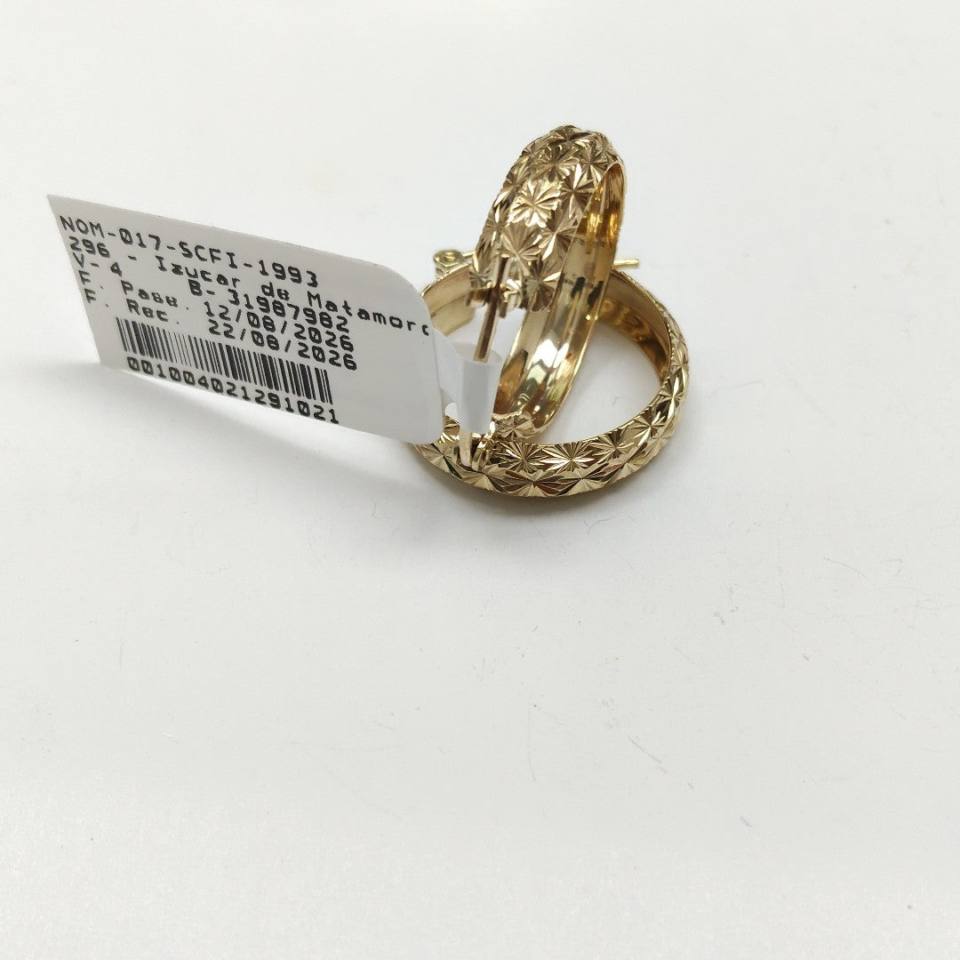 ARRACADAS PAR ORO 14 K 3.6 GRMS (SEMINUEVO)