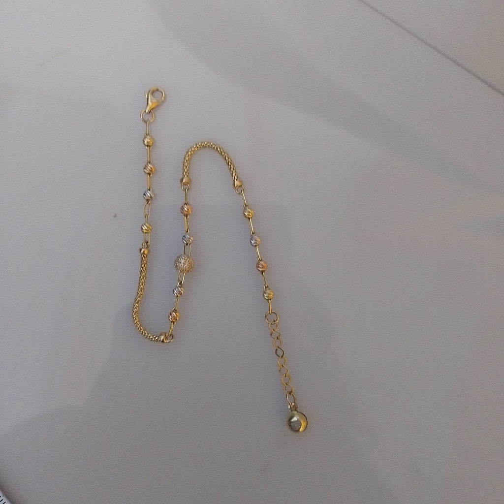 PULSERA ORO, ORO COMBINADO 14 K 3.2 GRMS (SEMINUEVO)