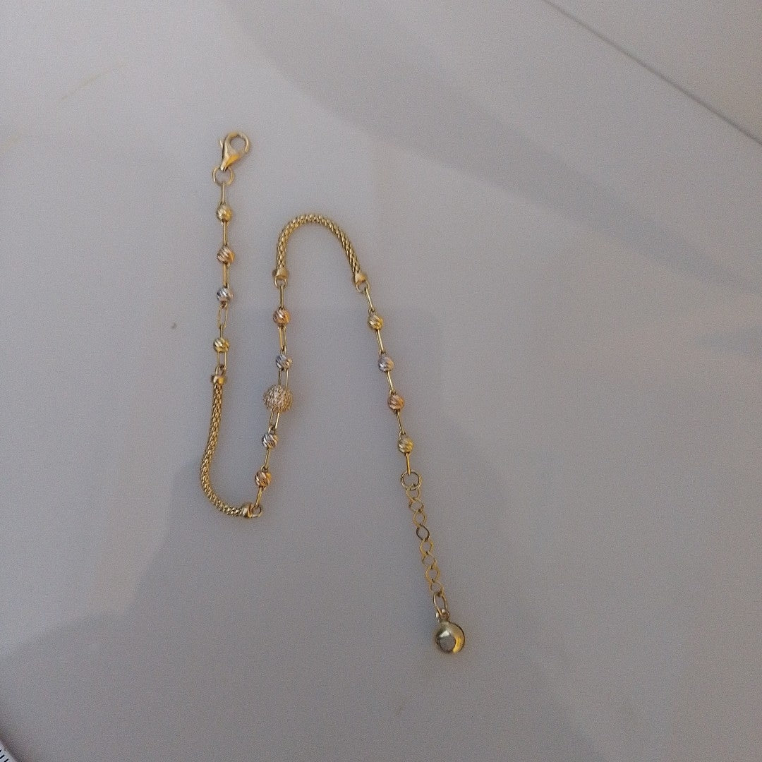PULSERA ORO, ORO COMBINADO 14 K 3.2 GRMS (SEMINUEVO)