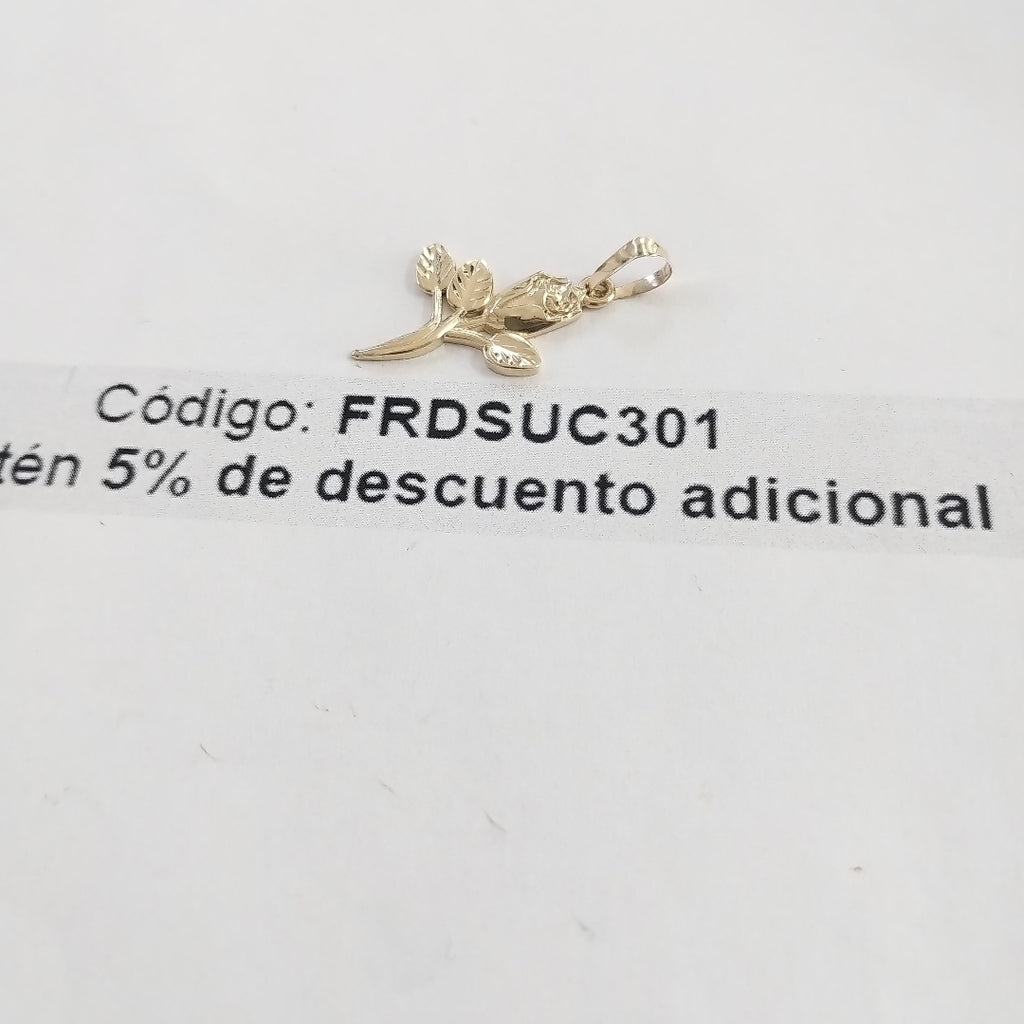 DIJE ROSA 10K 1.4 GR (NUEVO)