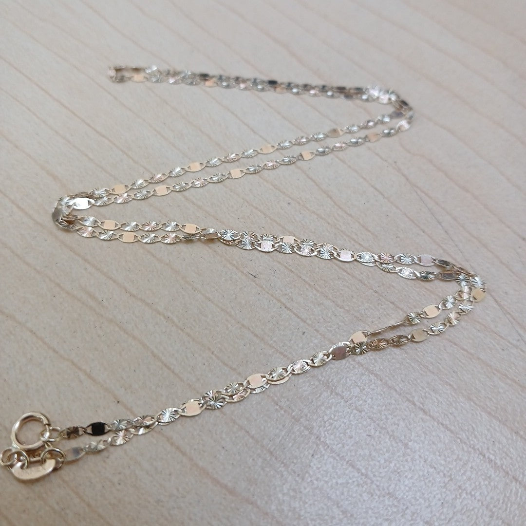 CADENAS TEJIDO GUCHI ORO 10K 55 CM 1.7 GR (NUEVO)
