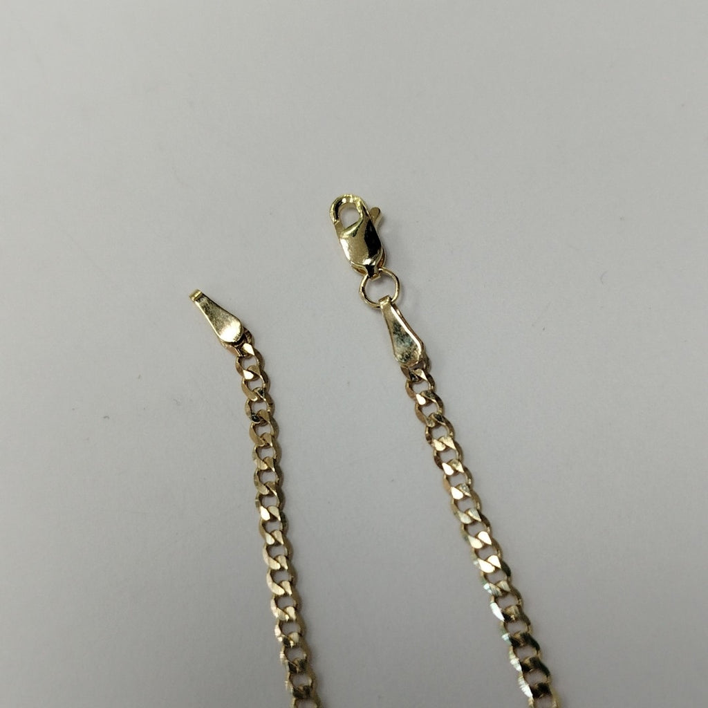 PULSERA TEJIDO BARBADA 14K 18 CM 2.1 GR (NUEVO)