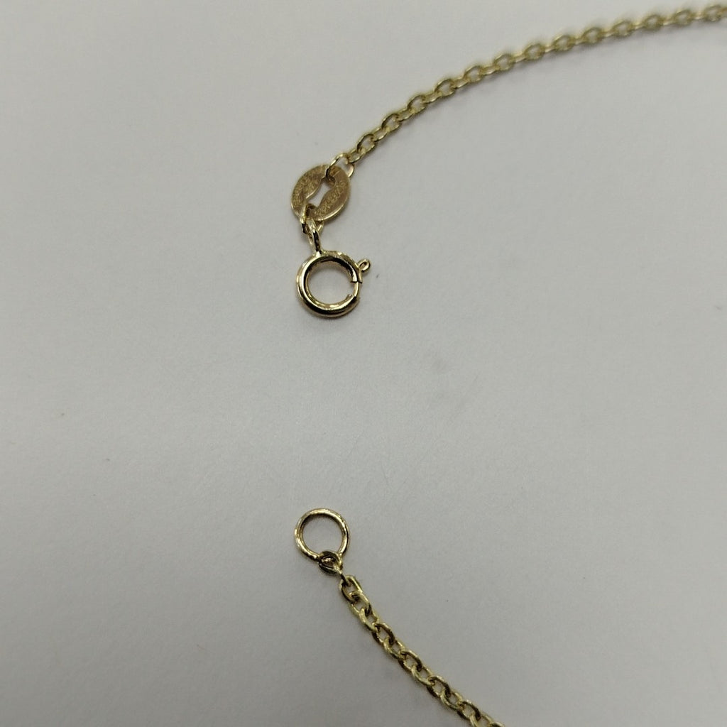 PULSERA ESPECIAL CON CORAZONES 14K 18 CM 1.4 GR (NUEVO)