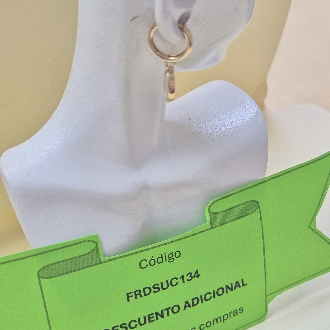 ARETES PAR ORO 10 K 1.6 GRMS (SEMINUEVO)