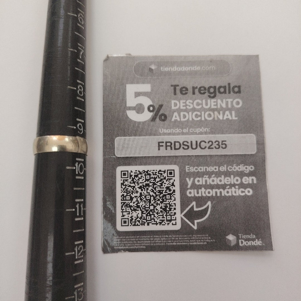 ARGOLLA ORO, ORO BLANCO 8 K 2.5 GRMS (SEMINUEVO)