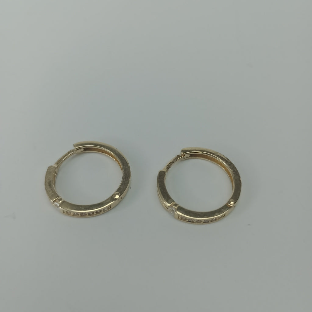 ARETES ARRACADAS LISAS 14K 2.3 GR (NUEVO)