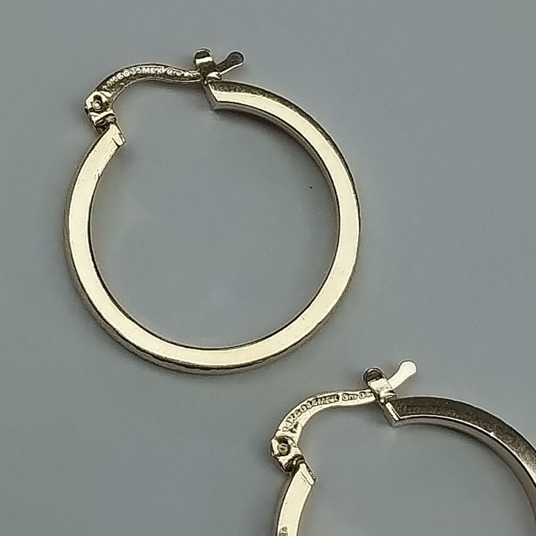 ARETES TEJIDO ARRACADAS FACETADAS 14K 3 GR (NUEVO)