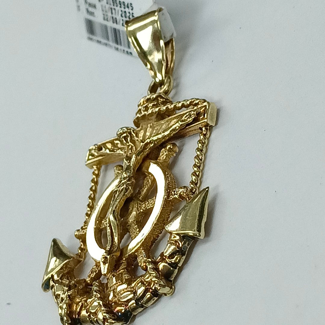 CRISTO OLIMPICO ORO 14 K 12.4 GRMS (SEMINUEVO)
