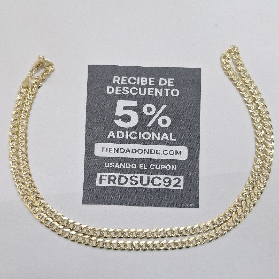 CADENA BARBADA 14K 60 CM 21.4 GR (NUEVO)