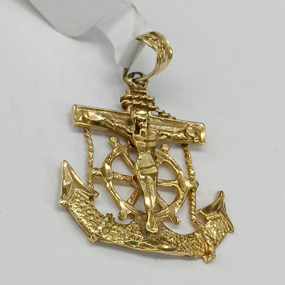 CRISTO OLIMPICO ORO 14 K 4,20 GRMS (SEMINUEVO)