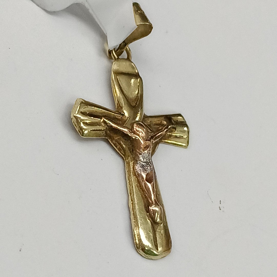 CRUCIFIJO ORO 14 K 0.8 GRMS (SEMINUEVO)