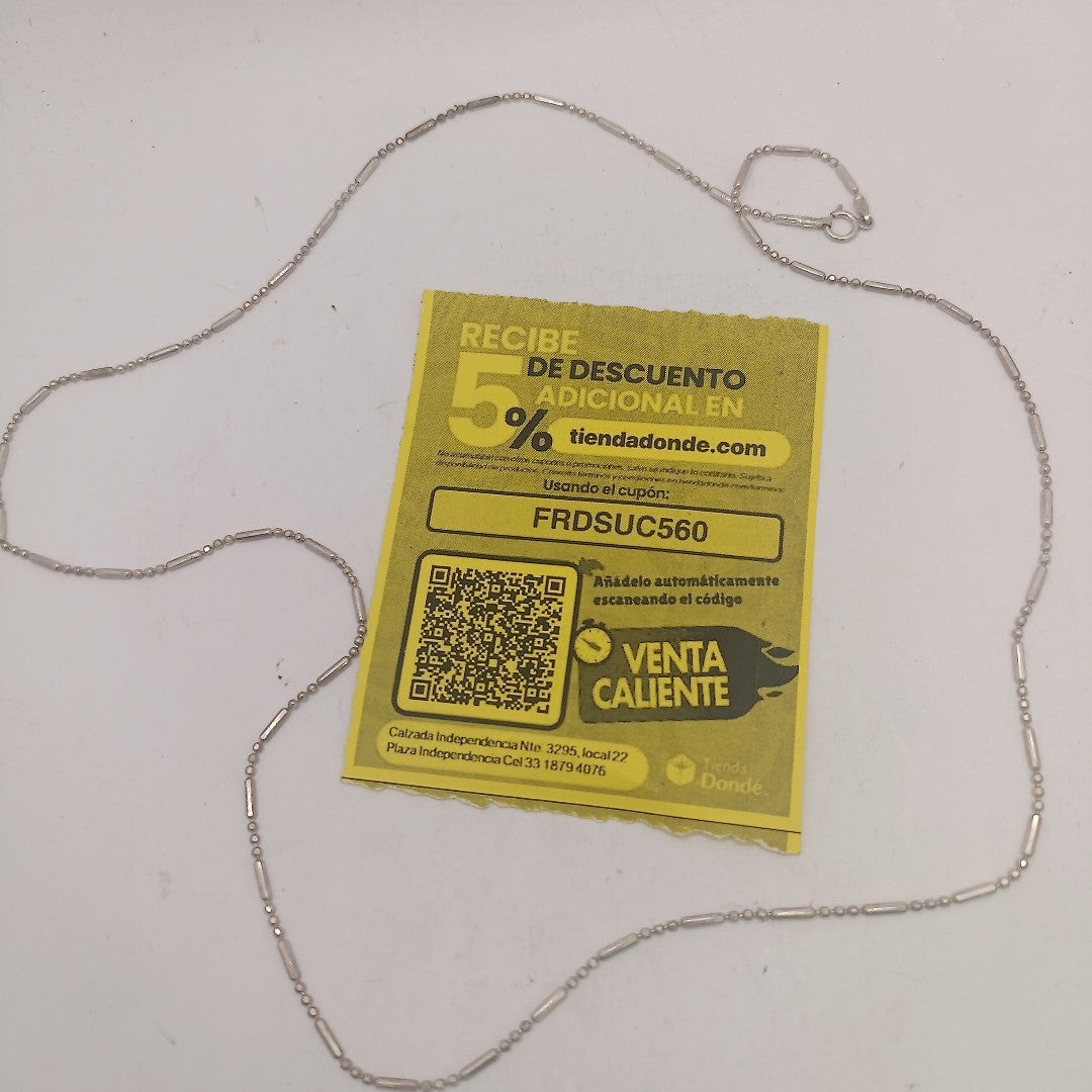 CADENA PLATA 4.2 GRMS (SEMINUEVO)