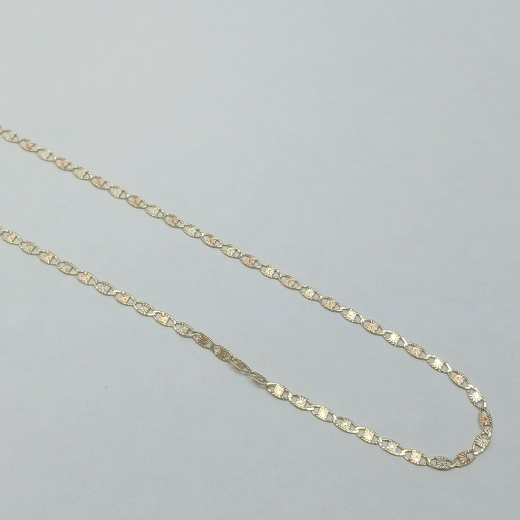 CADENAS TEJIDO GUCHI ORO 10K 55 CM 2.9 GR (NUEVO)