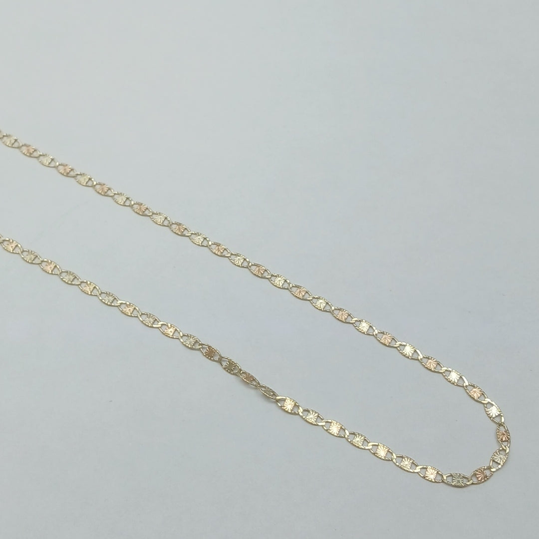 CADENAS TEJIDO GUCHI ORO 10K 55 CM 2.9 GR (NUEVO)