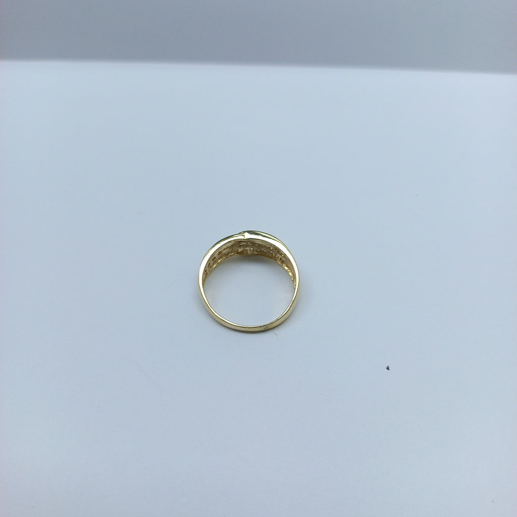 ANILLOS C CIRCONIAS 14K TALLA 7 2.8 GR (NUEVO)