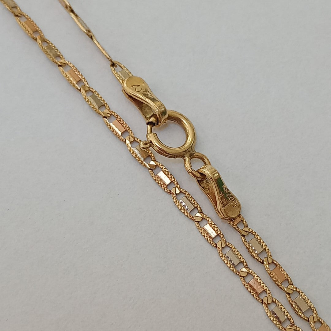 CADENA ORO COMBINADO 10 K 2,30 GRMS (SEMINUEVO)