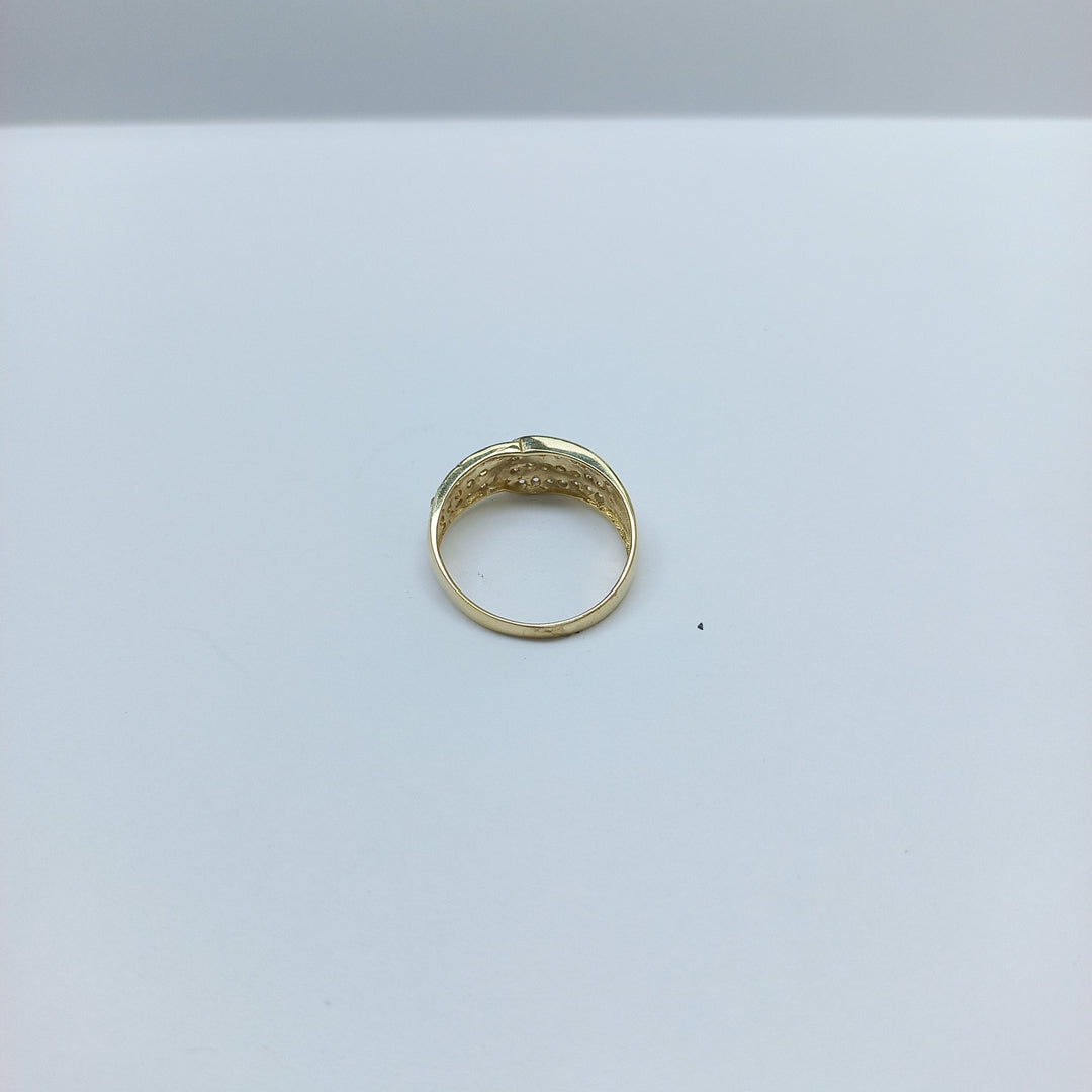 ANILLOS C CIRCONIAS 14K TALLA 7 2.8 GR (NUEVO)