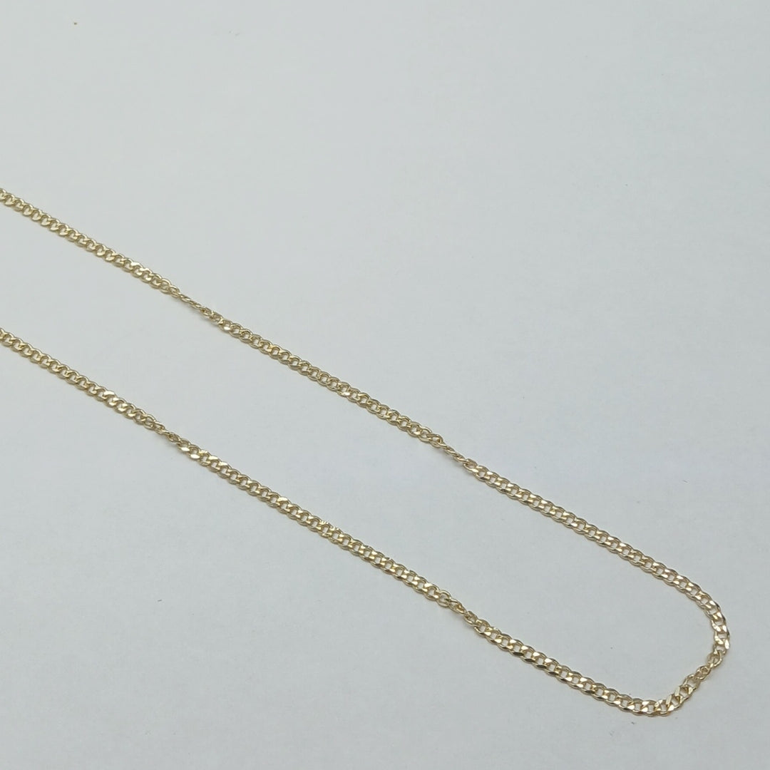 CADENAS TEJIDO BARBADA ORO 10K 55 CM 3.8 GR (NUEVO)
