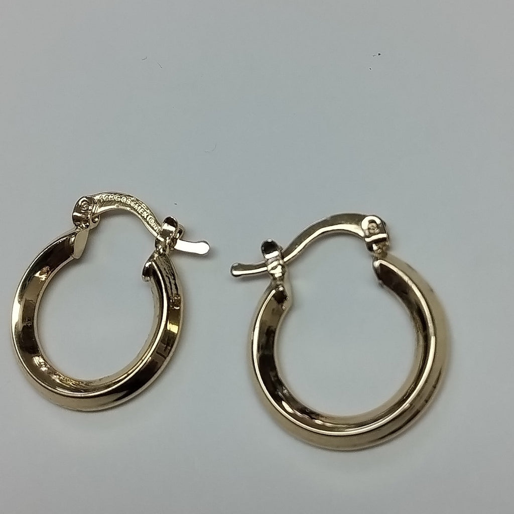 ARETES ARRACADAS CON CIRCONIAS 14K 2.3 GR (NUEVO)