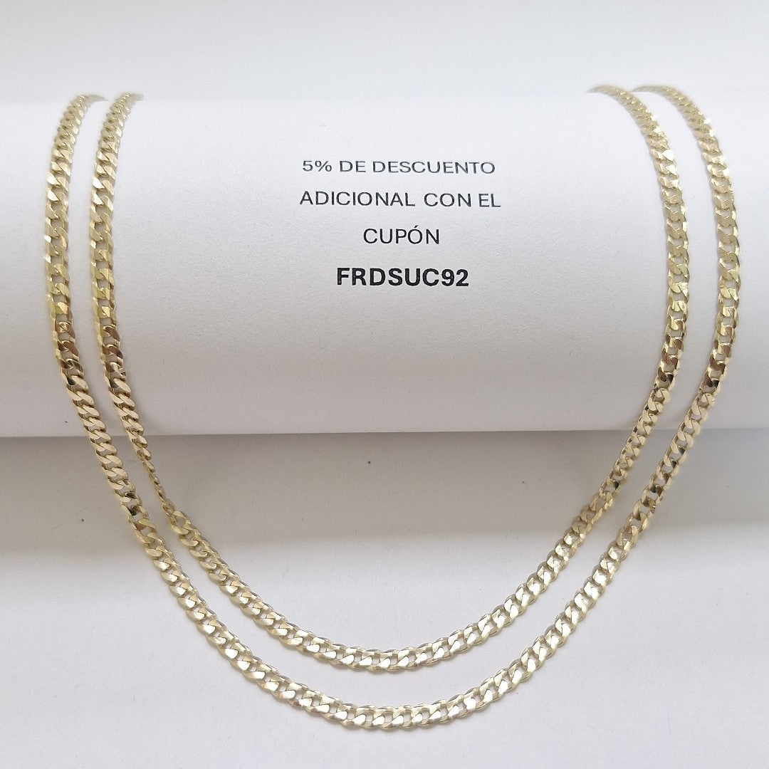 CADENA BARBADA 14K 60 CM 10 GR (NUEVO)