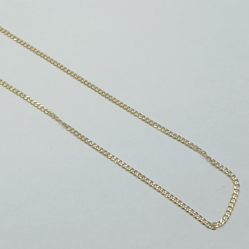 CADENAS TEJIDO BARBADA ORO 10K 55 CM 3.8 GR (NUEVO)
