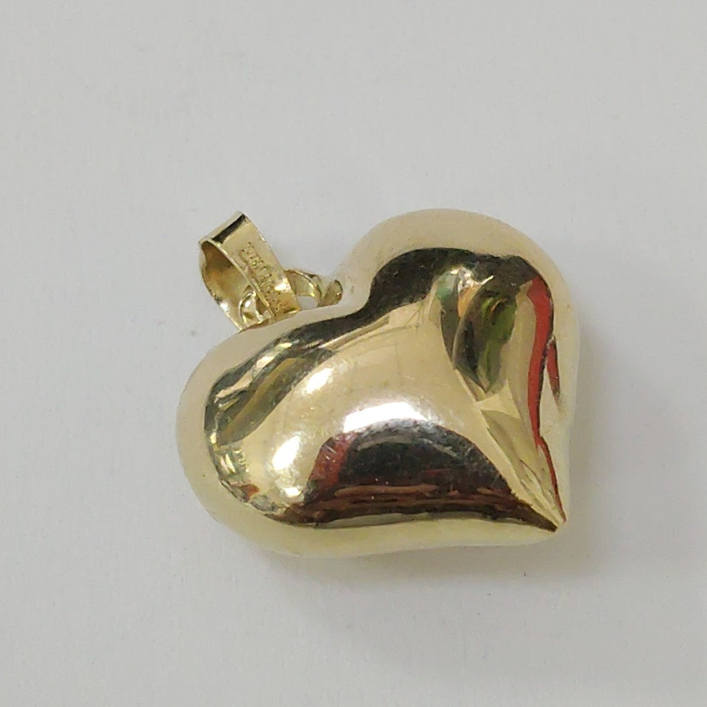 DIJE TEJIDO CORAZON LISO 14K 1.2 GR (NUEVO)