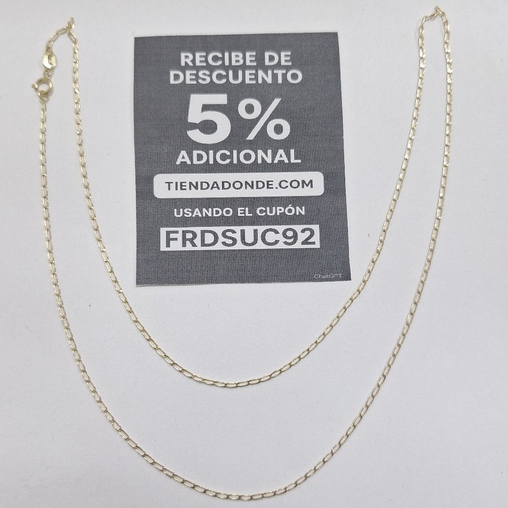 CADENAS TEJIDO ESLABONES ORO 10K 60 CM 2 GR (NUEVO)