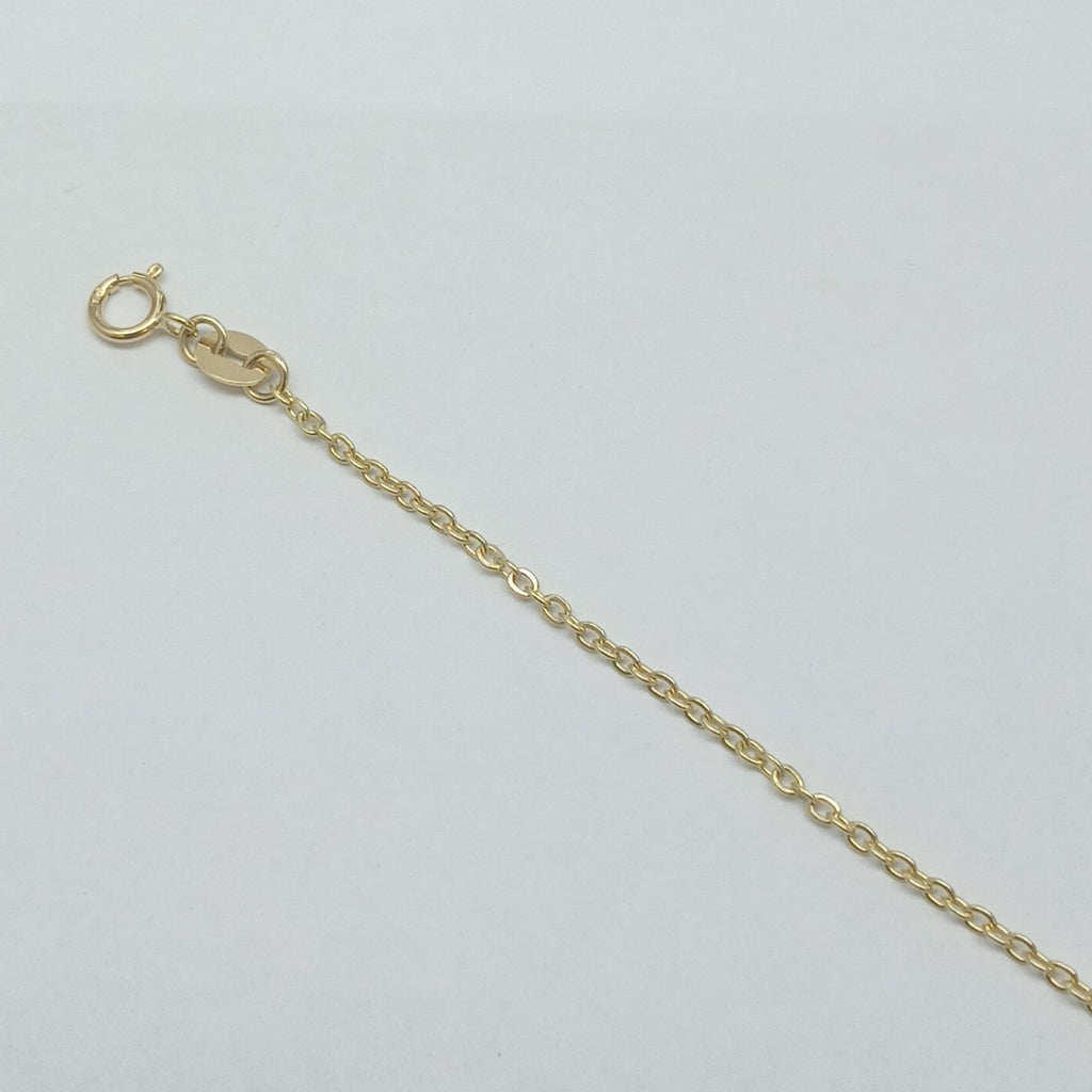 PULSERA TEJIDO ESPECIAL C CIRCONIAS 14K 18 CM 1.8 GR (NUEVO)