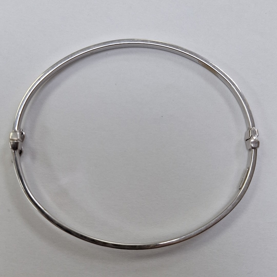 PULSERA RIGIDA ORO, ORO BLANCO 10 K 3 GRMS (SEMINUEVO)