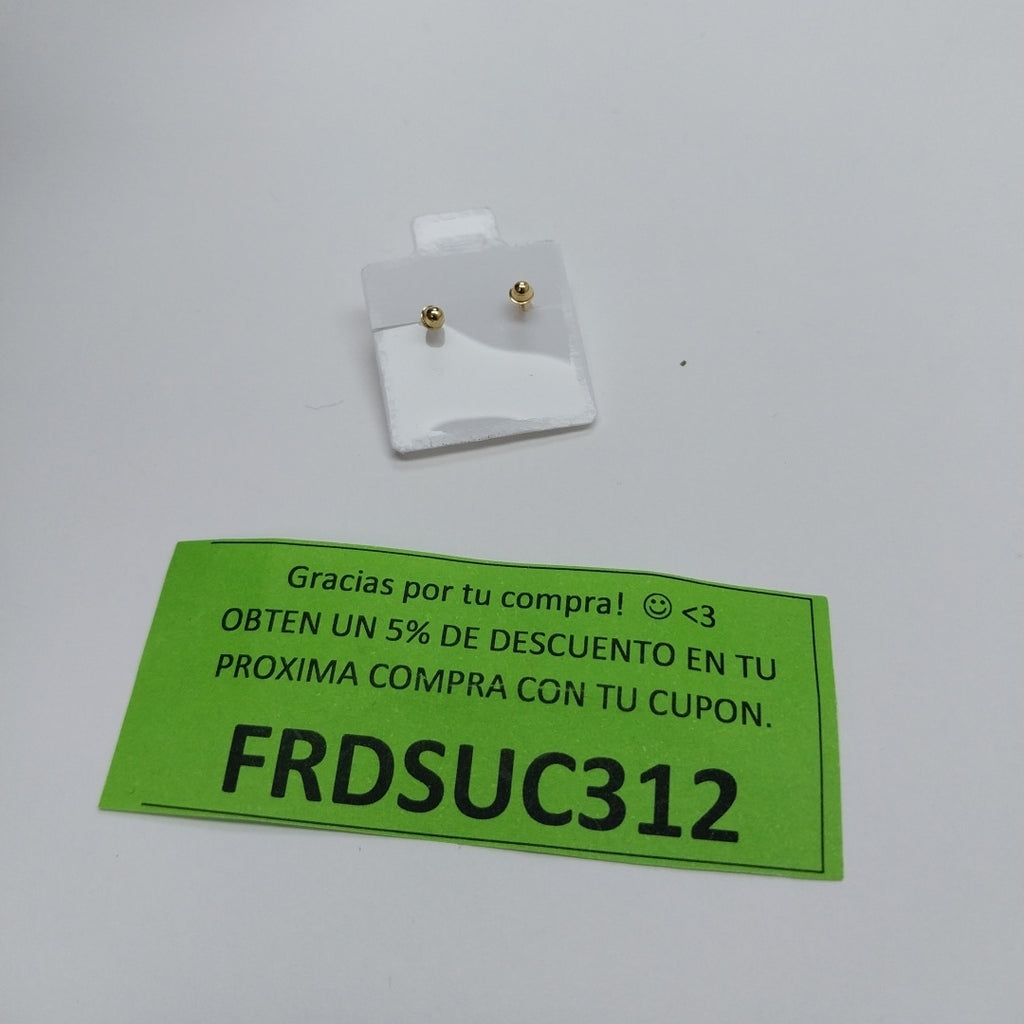 BROQUELES BROQUEL C CIRCONIA 14K 0.27 GR (NUEVO)