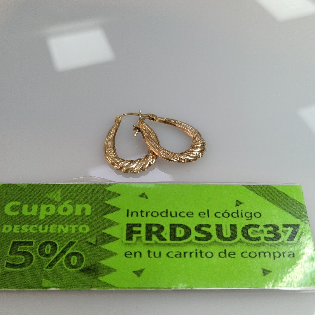 ARRACADAS PAR ORO 10 K 1,80 GRMS (SEMINUEVO)