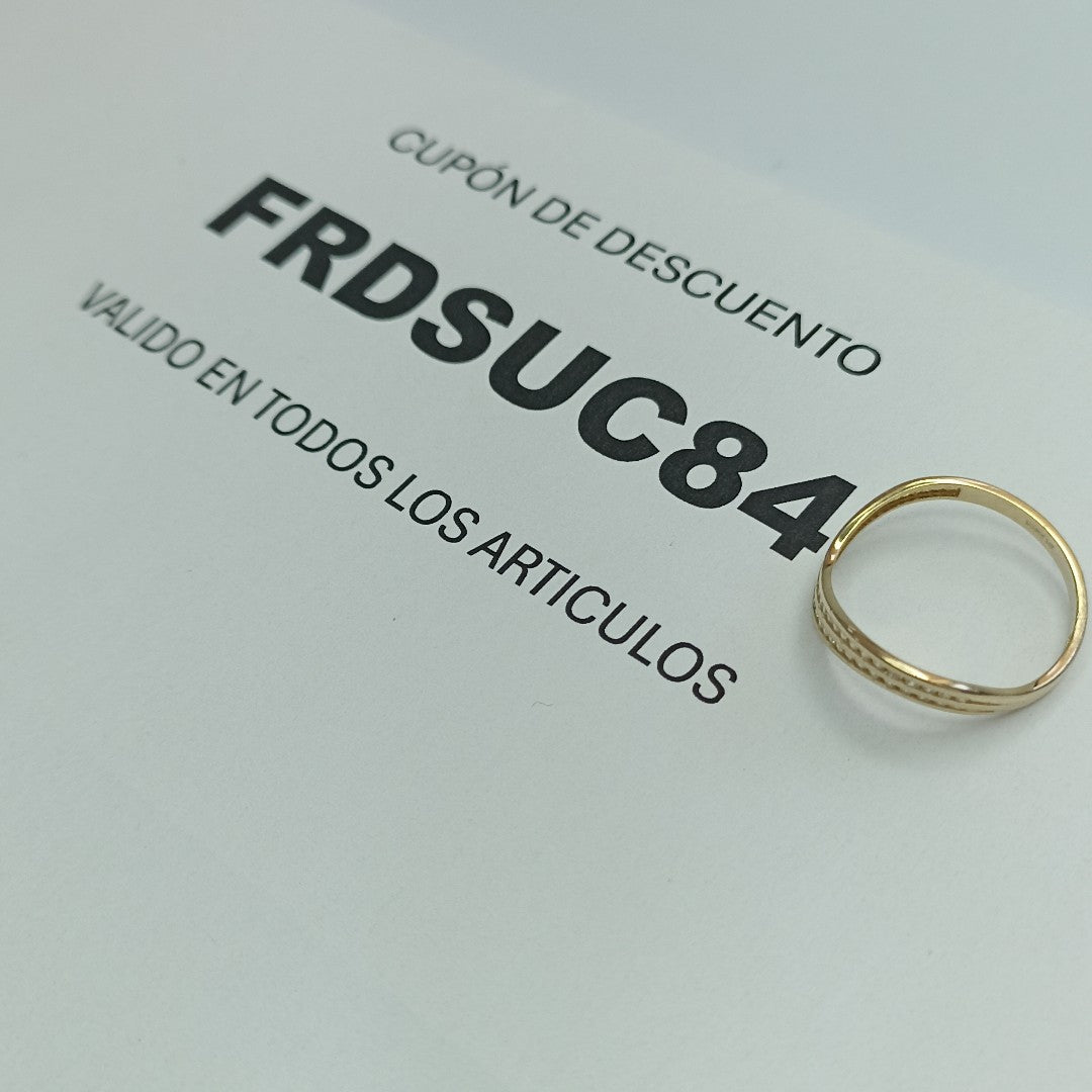 ANILLOS DAMA ORO 14K 2 (NUEVO)