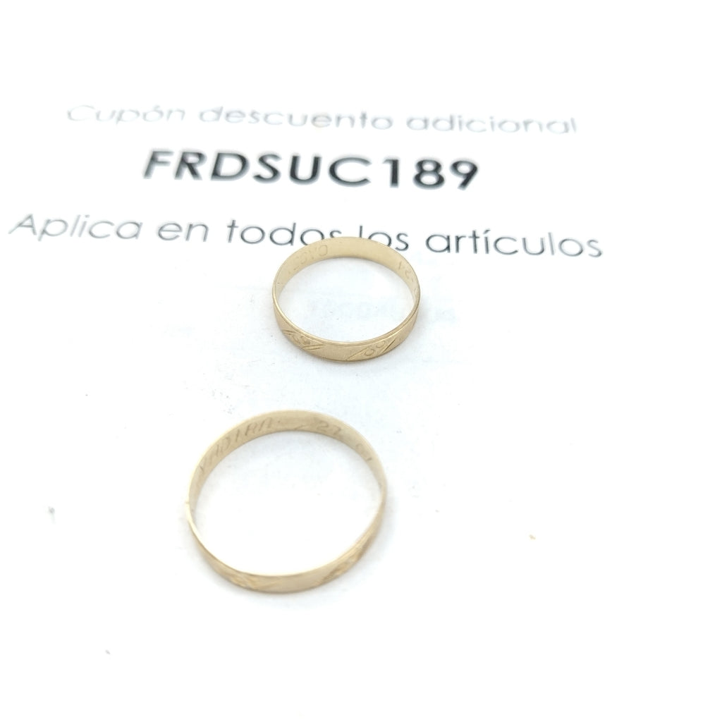 ARGOLLA ORO 10 K 2,00 GRMS (SEMINUEVO)