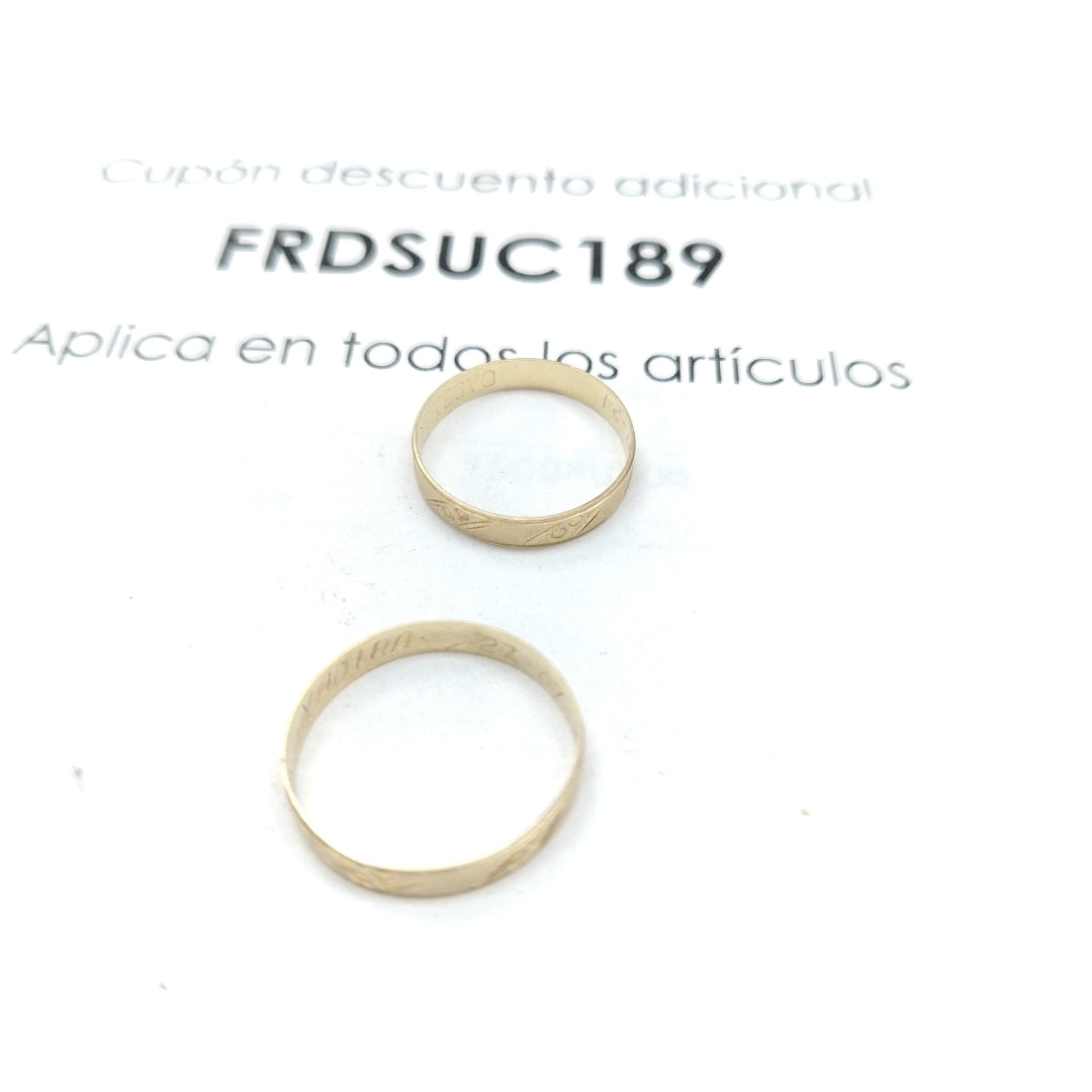 ARGOLLA ORO 10 K 2,00 GRMS (SEMINUEVO)