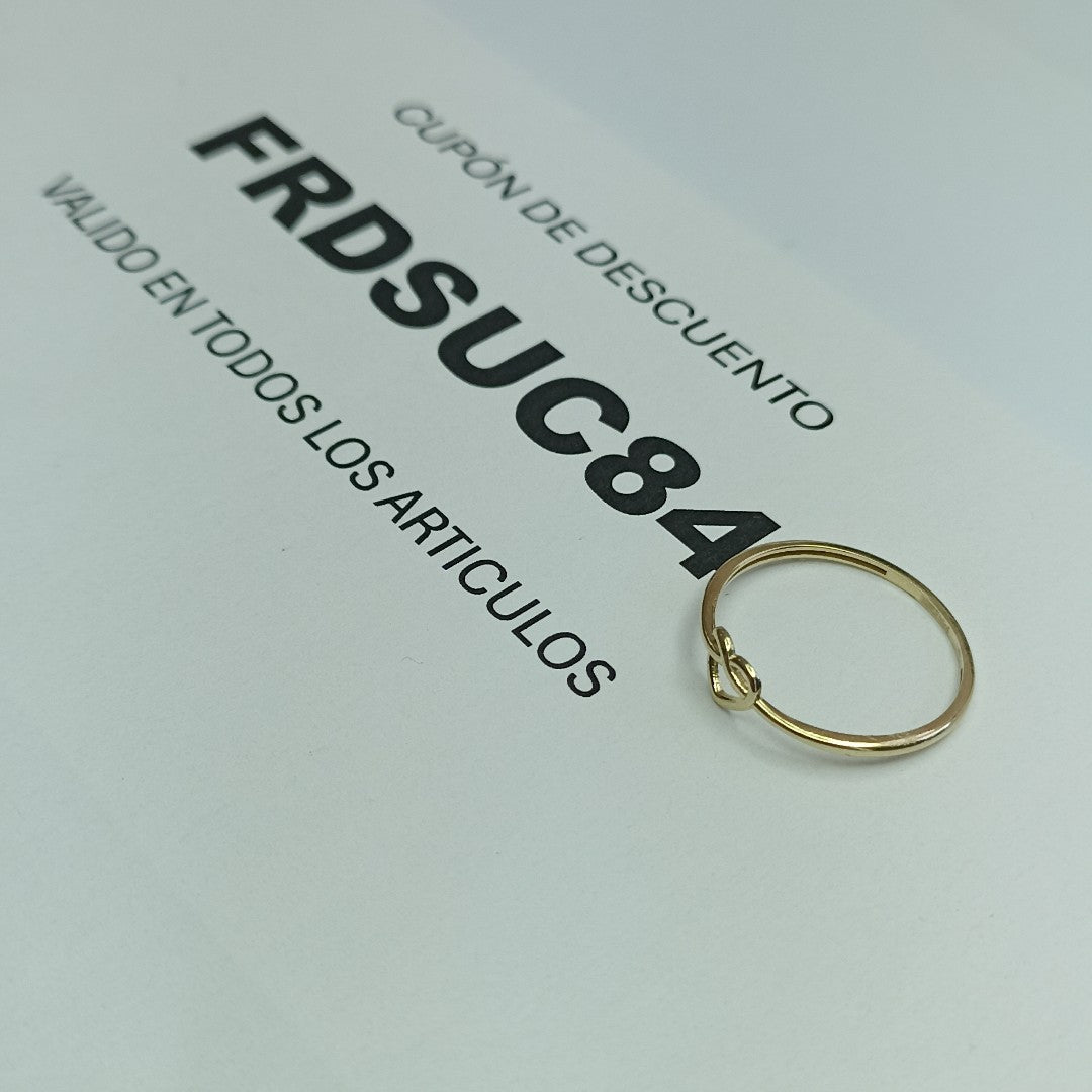 ANILLOS ANILLITO FIG CORAZON 10K TALLA 9 0.9 GR (NUEVO)