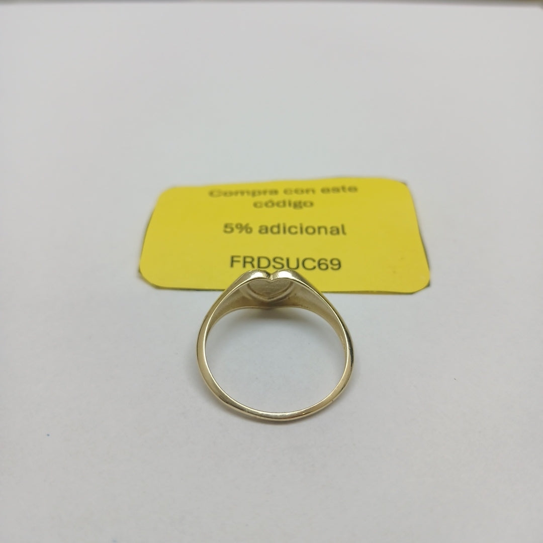 ANILLOS ANILLITO FIG CORAZON 10K TALLA 9 1.7 GR (NUEVO)